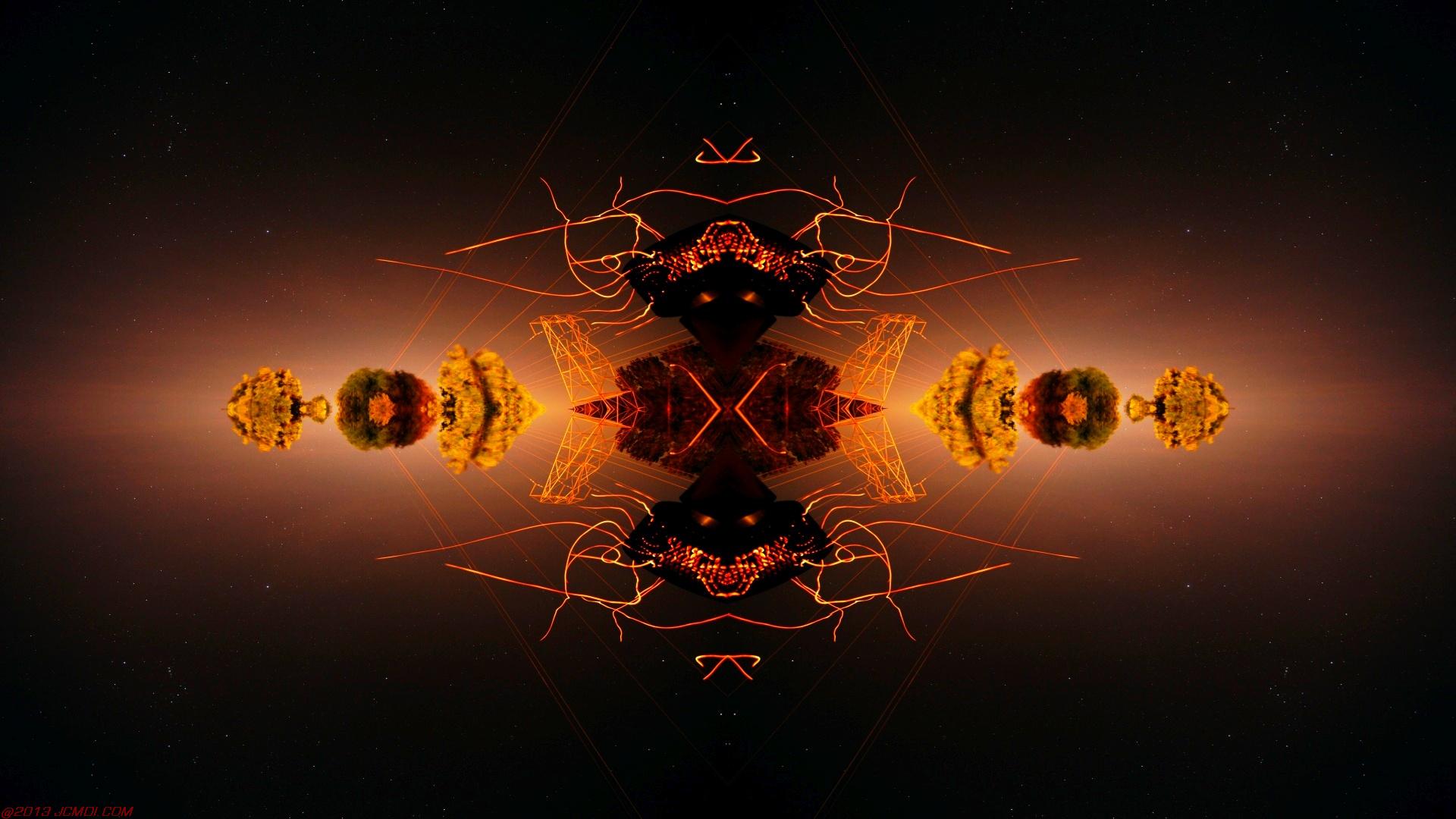 Chimney Sparks Abstract Artwork Timelapse Still Images